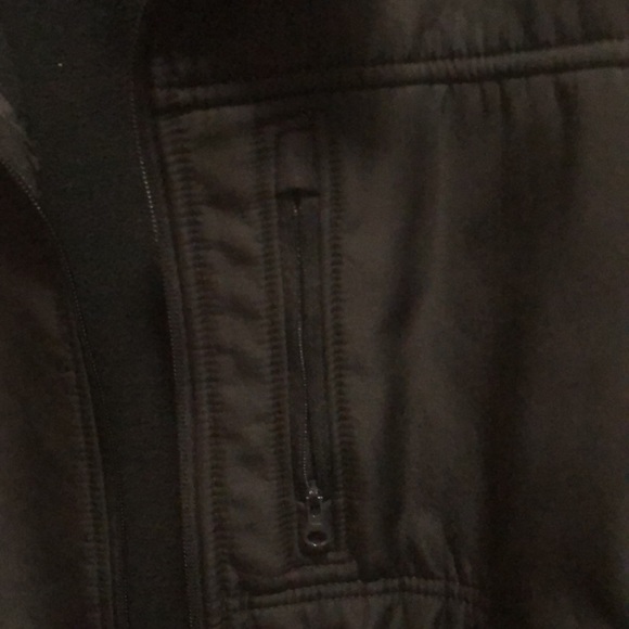 L FleeceLinedGap blackathleticjacket  2 inner&3 outer pockets❤️Likeit4price drop - Picture 7 of 16